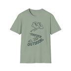 Boots with Footprints "Forever Outdoors" T-Shirt