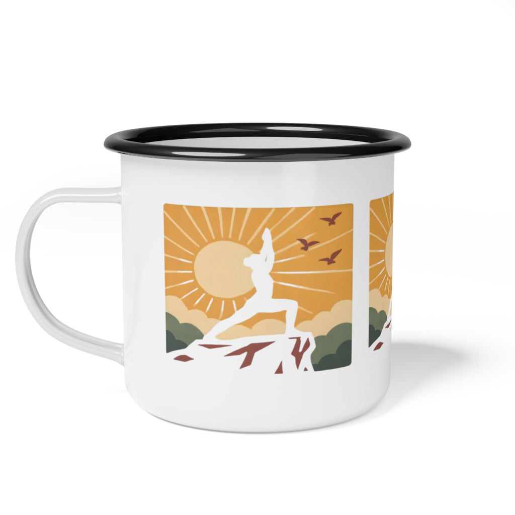 Morning Yoga Enamel Camp Cup