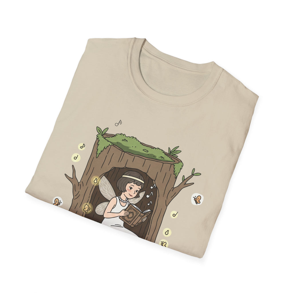 Forest Flapper Fairy Reading in Tree Hollow T-Shirt