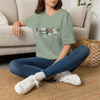 Duck Pair T-Shirt — Watercolor Mallard Ducks on Pond Nature Tee