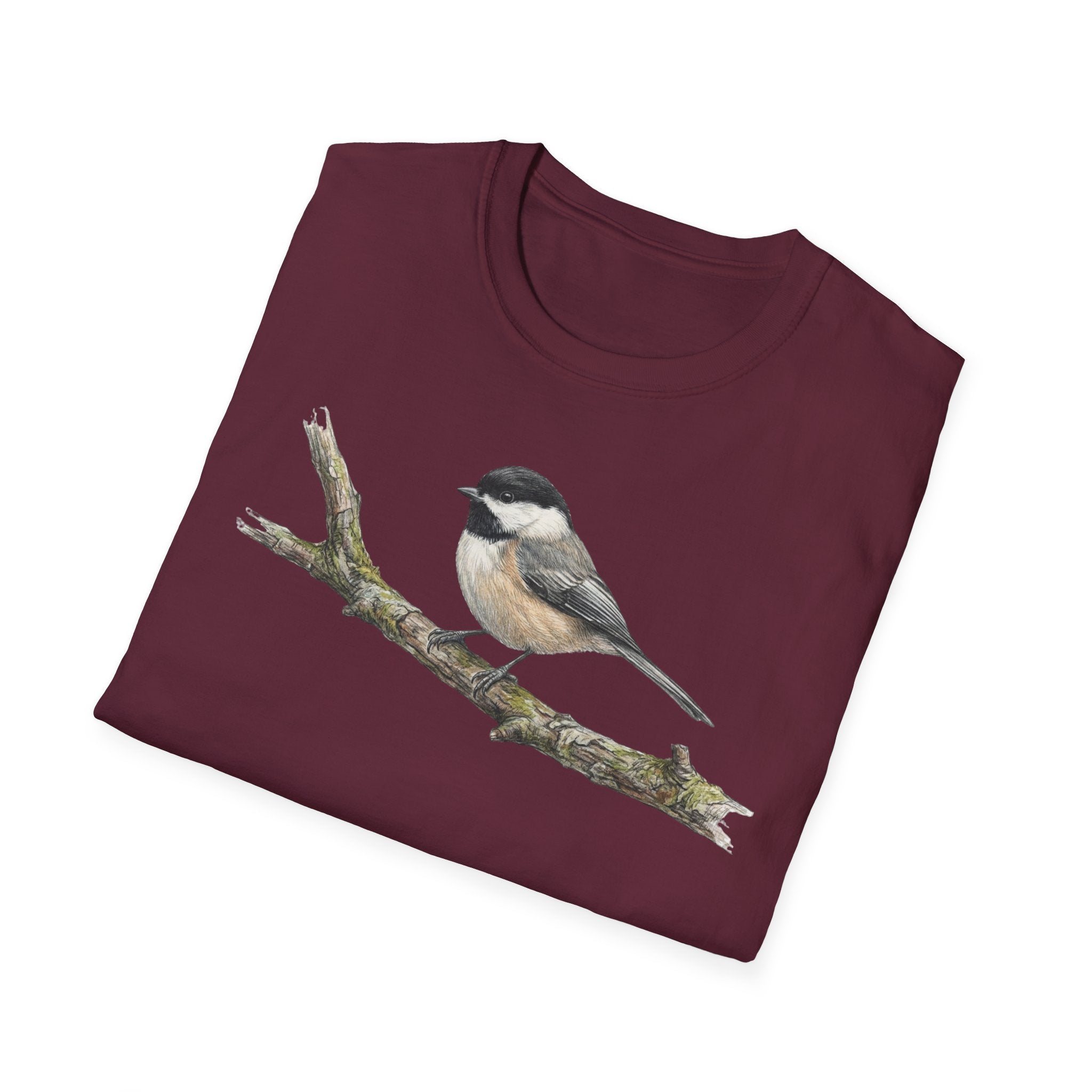Copy of Chickadee Tee — Watercolor Songbird T‑Shirt