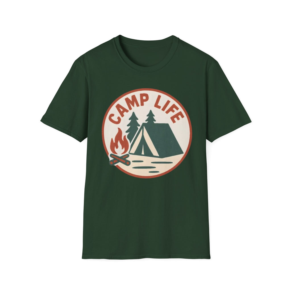 Camp Life T-Shirt — Tent & Campfire Outdoor Tee
