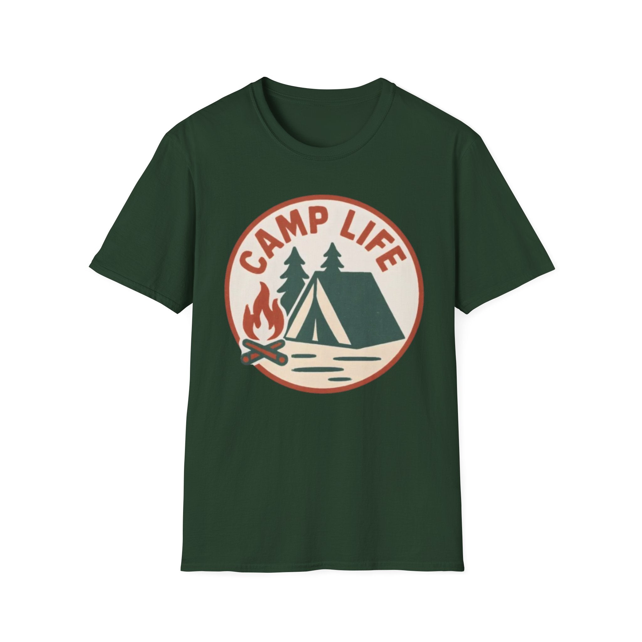 Camp Life T-Shirt — Tent & Campfire Outdoor Tee