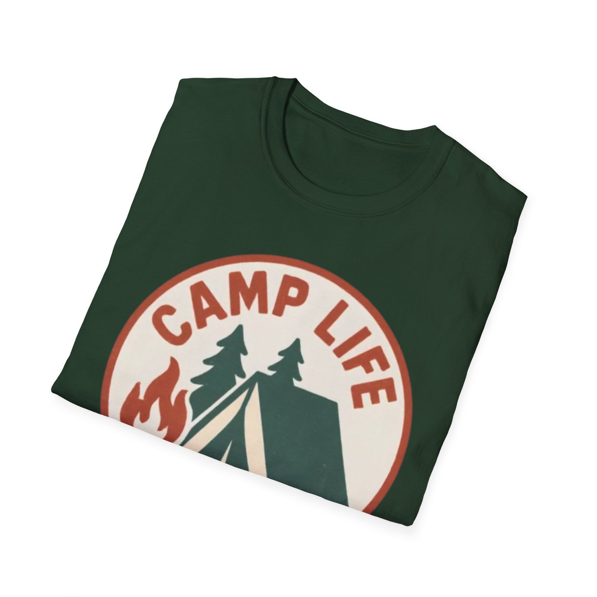 Camp Life T-Shirt — Tent & Campfire Outdoor Tee