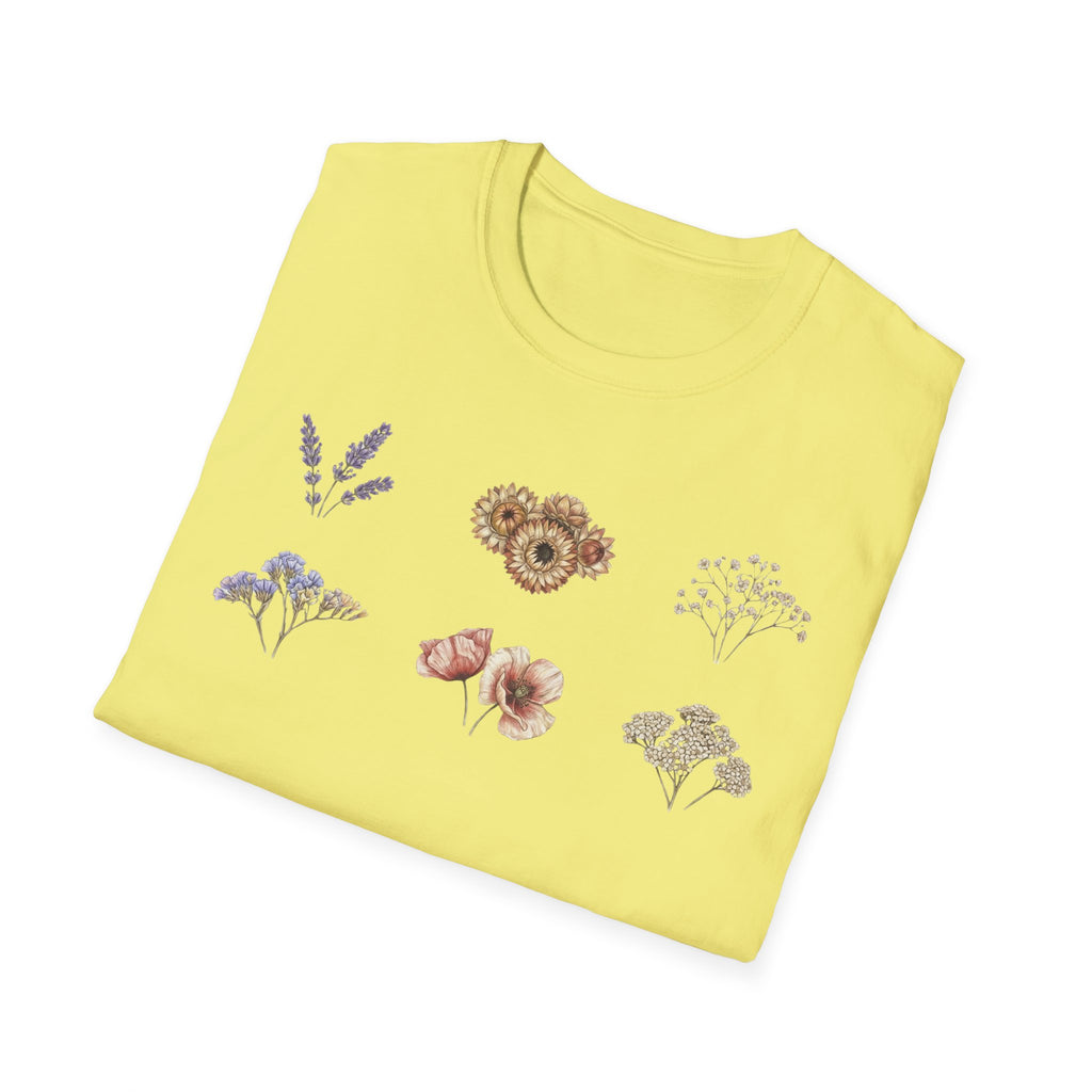 Floral Mini Bouquet T-Shirt — Vintage Botanical Graphic Tee