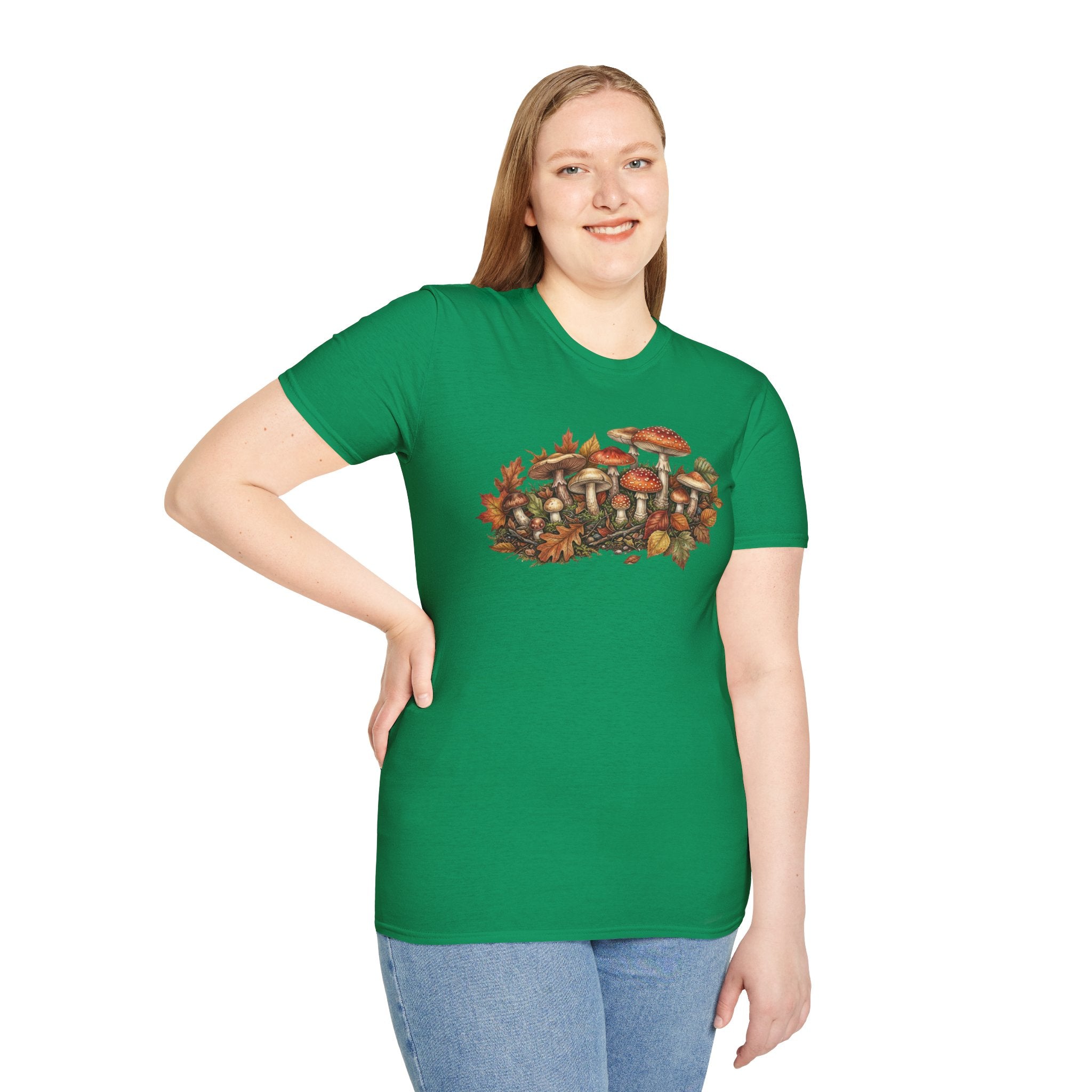 Mushroom & Autumn Leaves T-Shirt