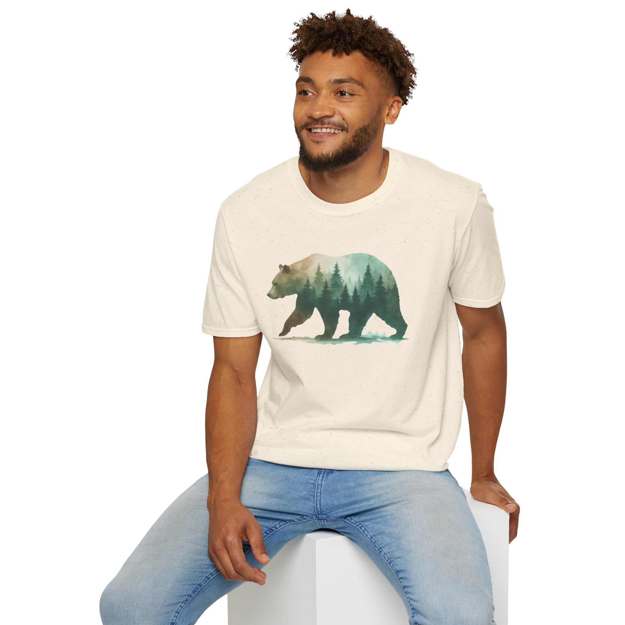 Forest Bear Silhouette T-Shirt