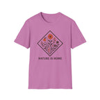 Floral Motif "Nature Is Home" T-Shirt