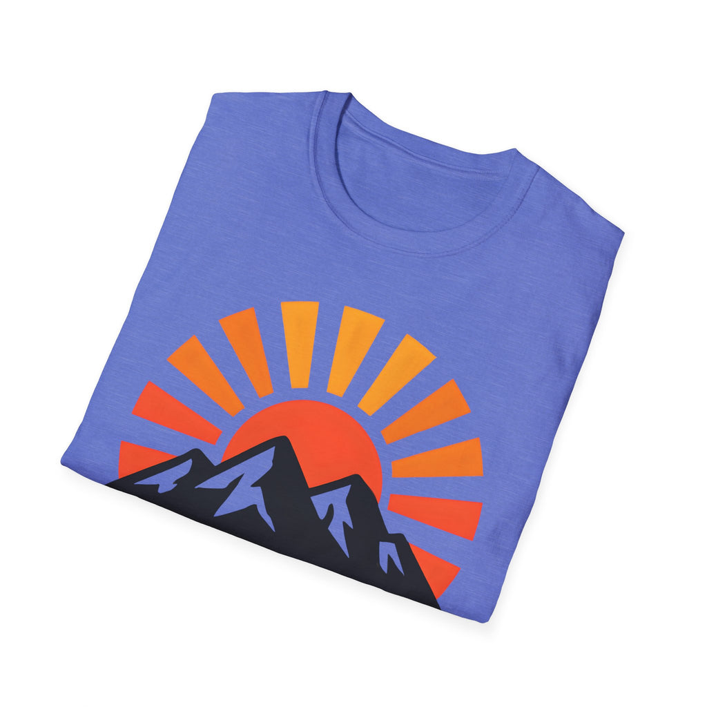 Chase The Sunrise Mountain T-Shirt — Sunrise & Peaks Graphic Tee