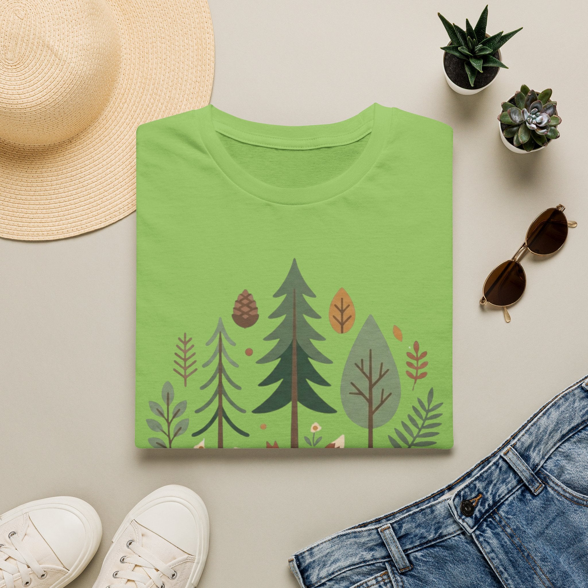 Woodland Fox T-Shirt — Nature Forest Camping Graphic Tee