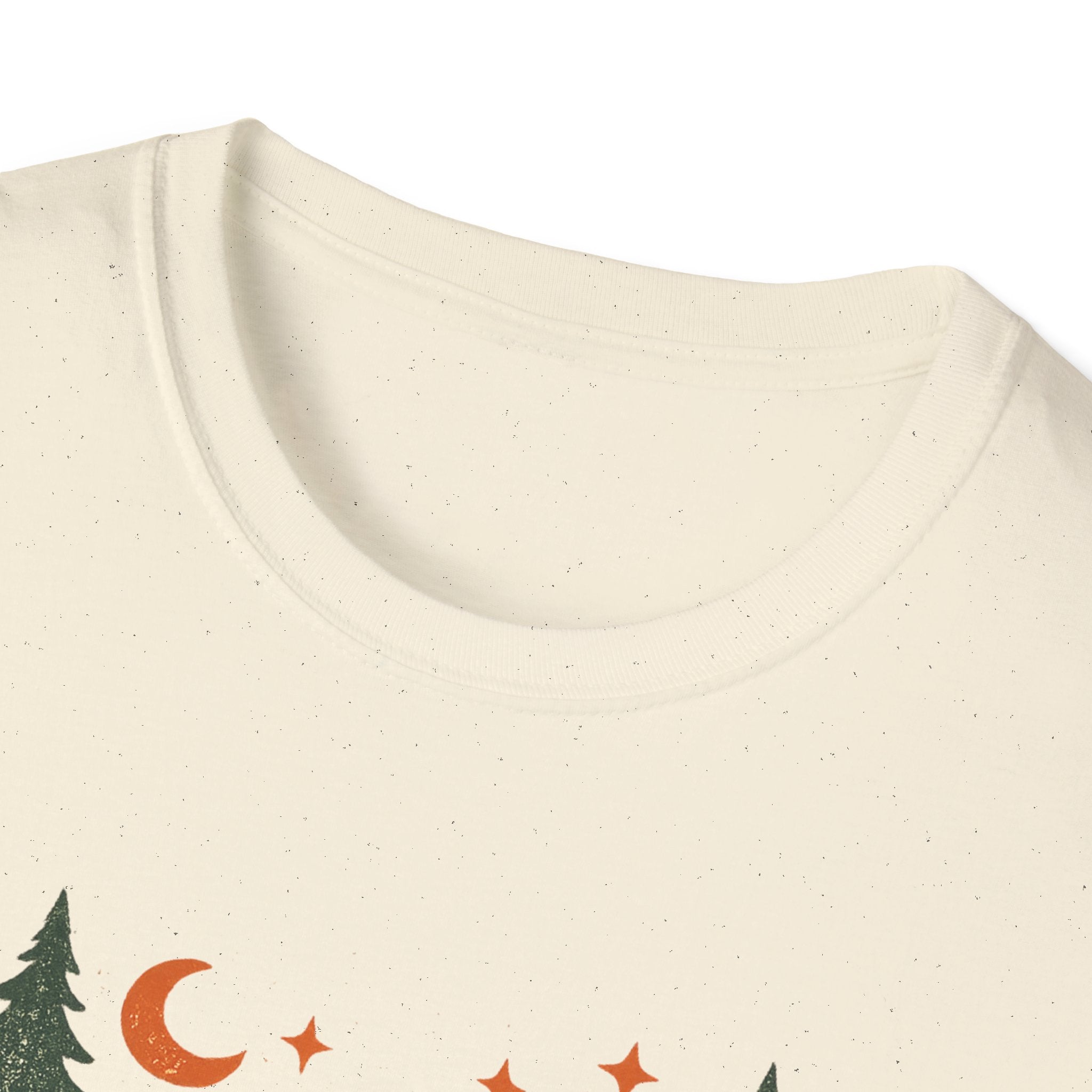 Campfires & Good Times T-Shirt — Retro Camping Tee with Bonfire, Trees & Coffee Mug