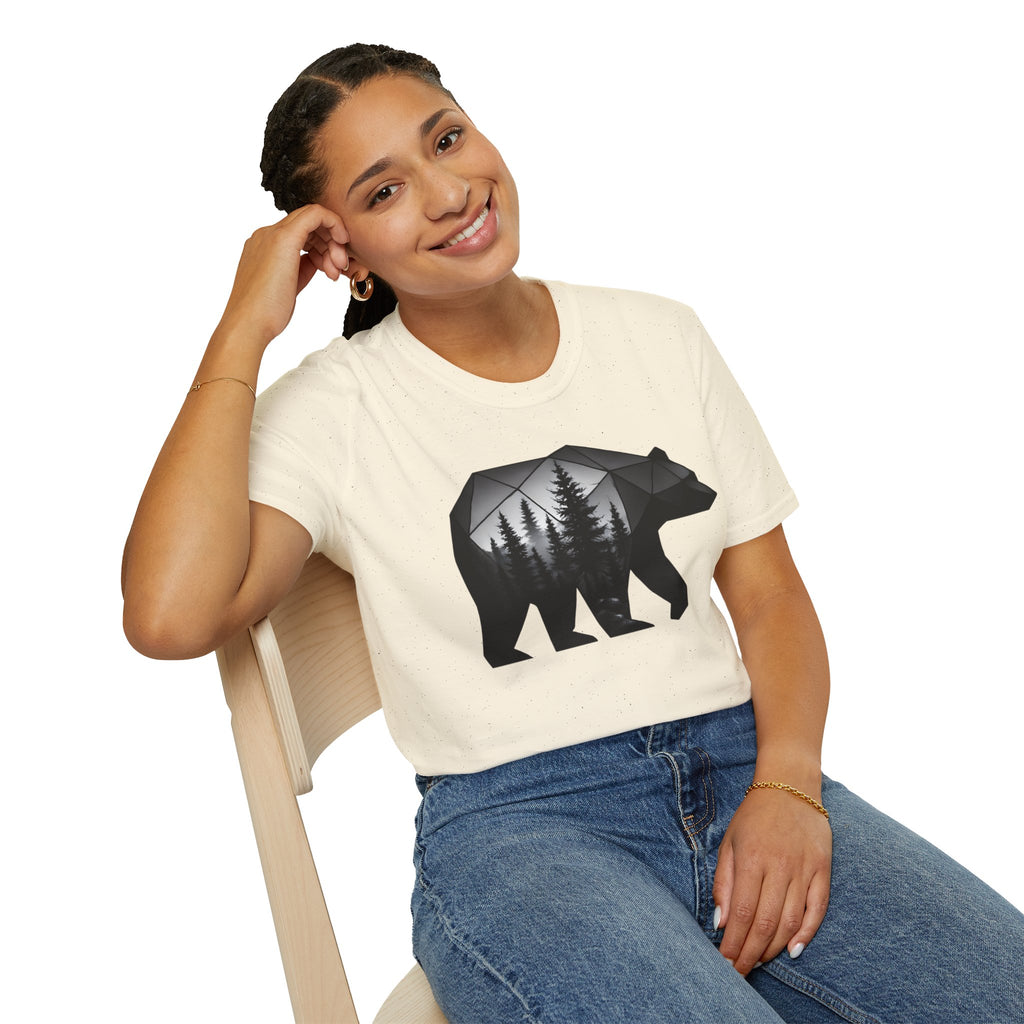 Geometric Forest Bear T-Shirt
