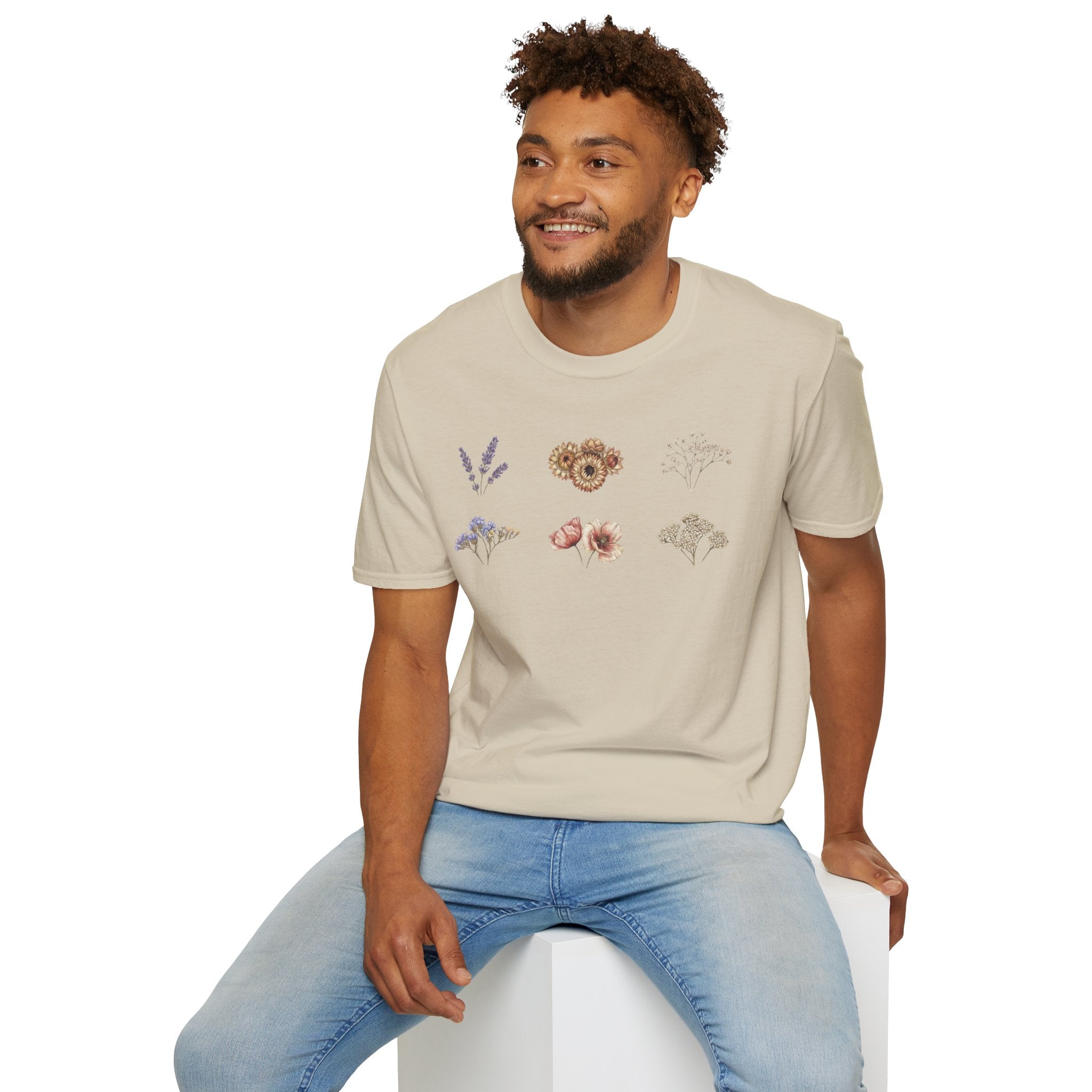 Floral Mini Bouquet T-Shirt — Vintage Botanical Graphic Tee