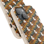 Eco-Friendly Phone Case — Vintage Camper Pattern Biodegradable iPhone Cover