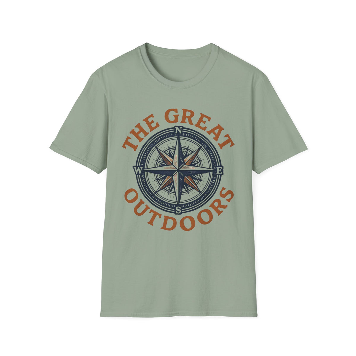 "The Great Outdoors" Compass Graphic Tee Shirt