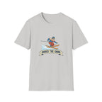 Shred the Gnar Skier T-Shirt | Retro Skiing Graphic