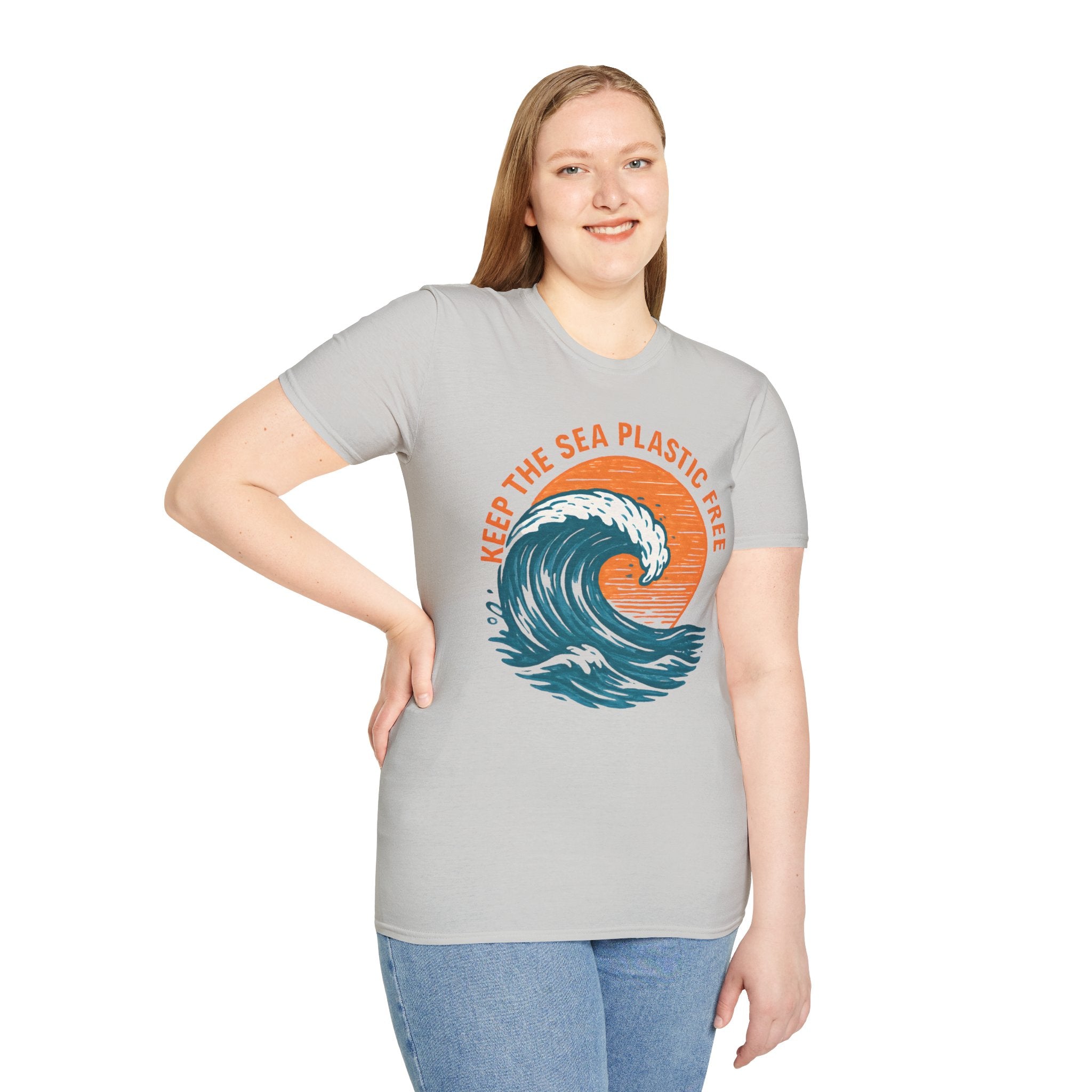 Keep the Sea Plastic Free T-Shirt — Ocean Conservation Wave Tee