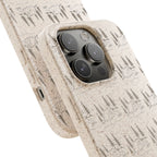 Biodegradable Phone Case — Eco-Friendly Forest Sketch Pattern