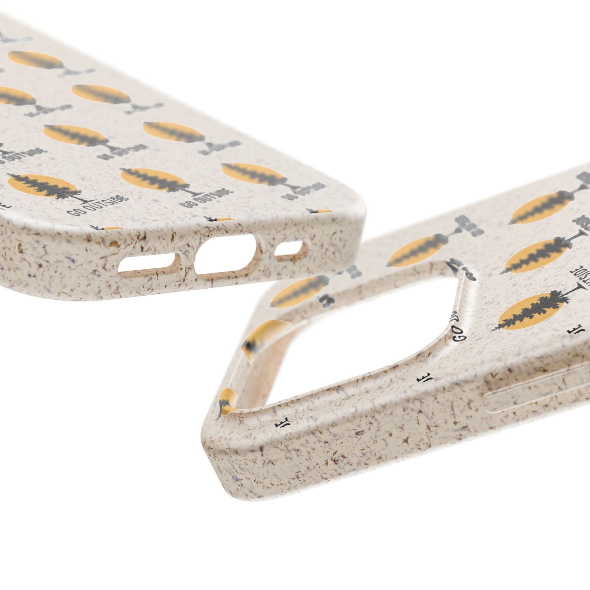 Biodegradable Phone Case — 'Go Outside' Recycled Eco-Friendly iPhone Cover
