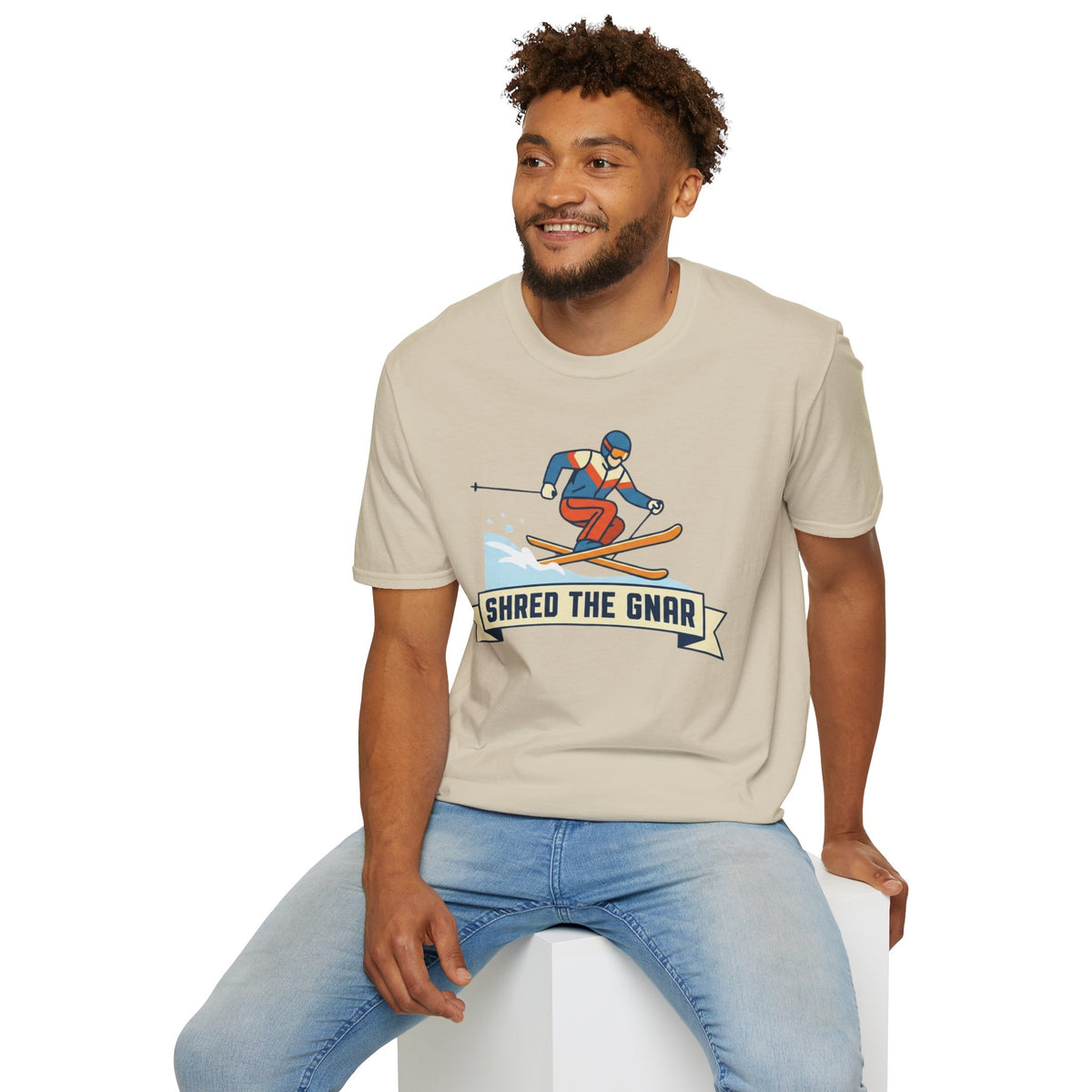 "Shred the Gnar" Skier T-Shirt