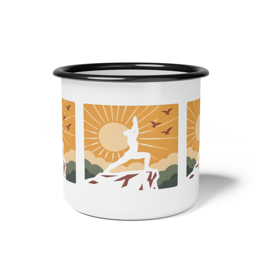 Morning Yoga Enamel Camp Cup