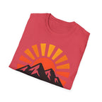 Chase The Sunrise Mountain T-Shirt — Sunrise & Peaks Graphic Tee