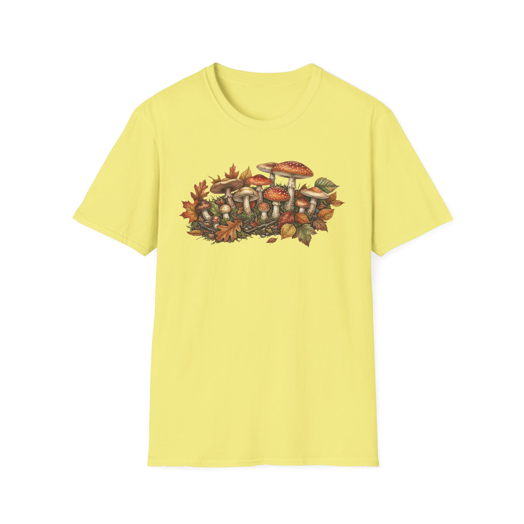 Mushroom & Autumn Leaves T-Shirt