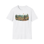 Hiker Mountain Sunset T-Shirt — Scenic Trail Adventure Tee
