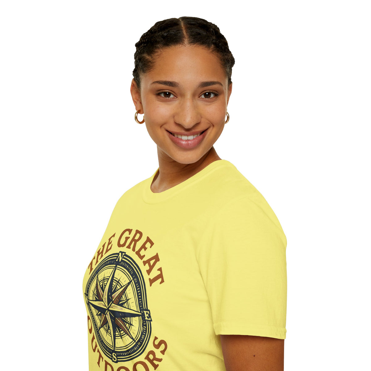 "The Great Outdoors" Compass Graphic Tee Shirt