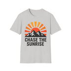 Chase The Sunrise Mountain T-Shirt — Sunrise & Peaks Graphic Tee