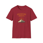 "Adventure Awaits" Compass & Mountain T-Shirt