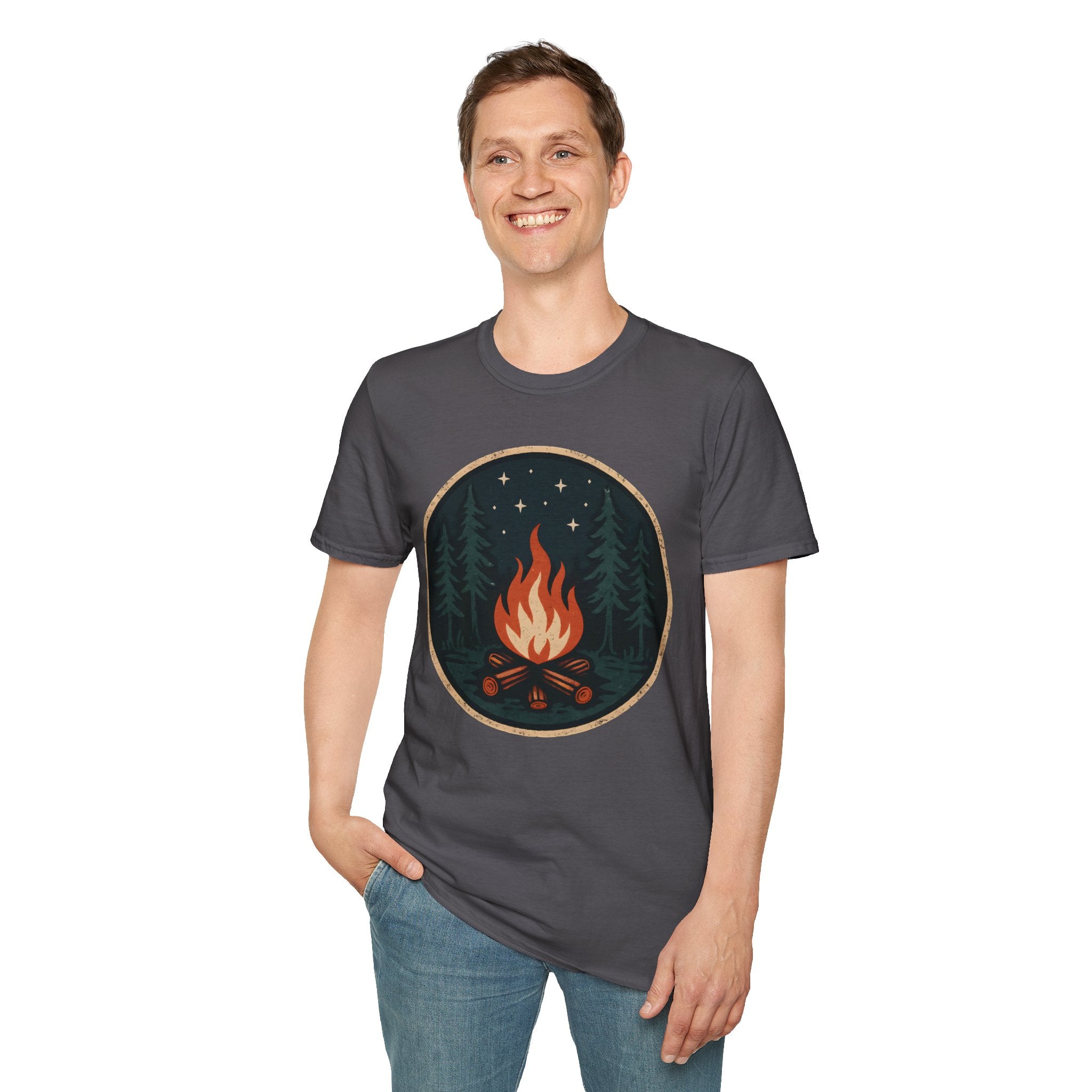 Forest Campfire at Night T-Shirt