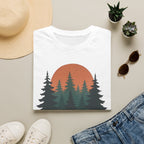 Nature Sunset T-Shirt — Vintage Pine Forest Tee
