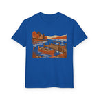 Youth T-Shirt — Autumn Lakeside Dock & Canoe Kids Tee