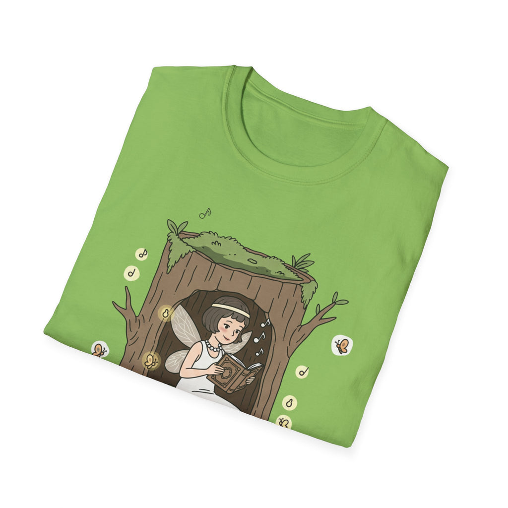 Forest Flapper Fairy Reading in Tree Hollow T-Shirt