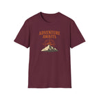 "Adventure Awaits" Compass & Mountain T-Shirt