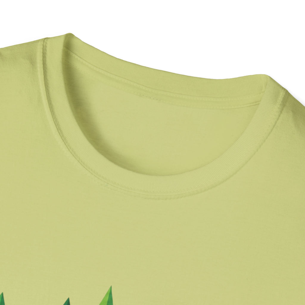 Forest Graphic T-Shirt — Minimal Green Pine Trees Tee