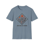Floral Motif "Nature Is Home" T-Shirt