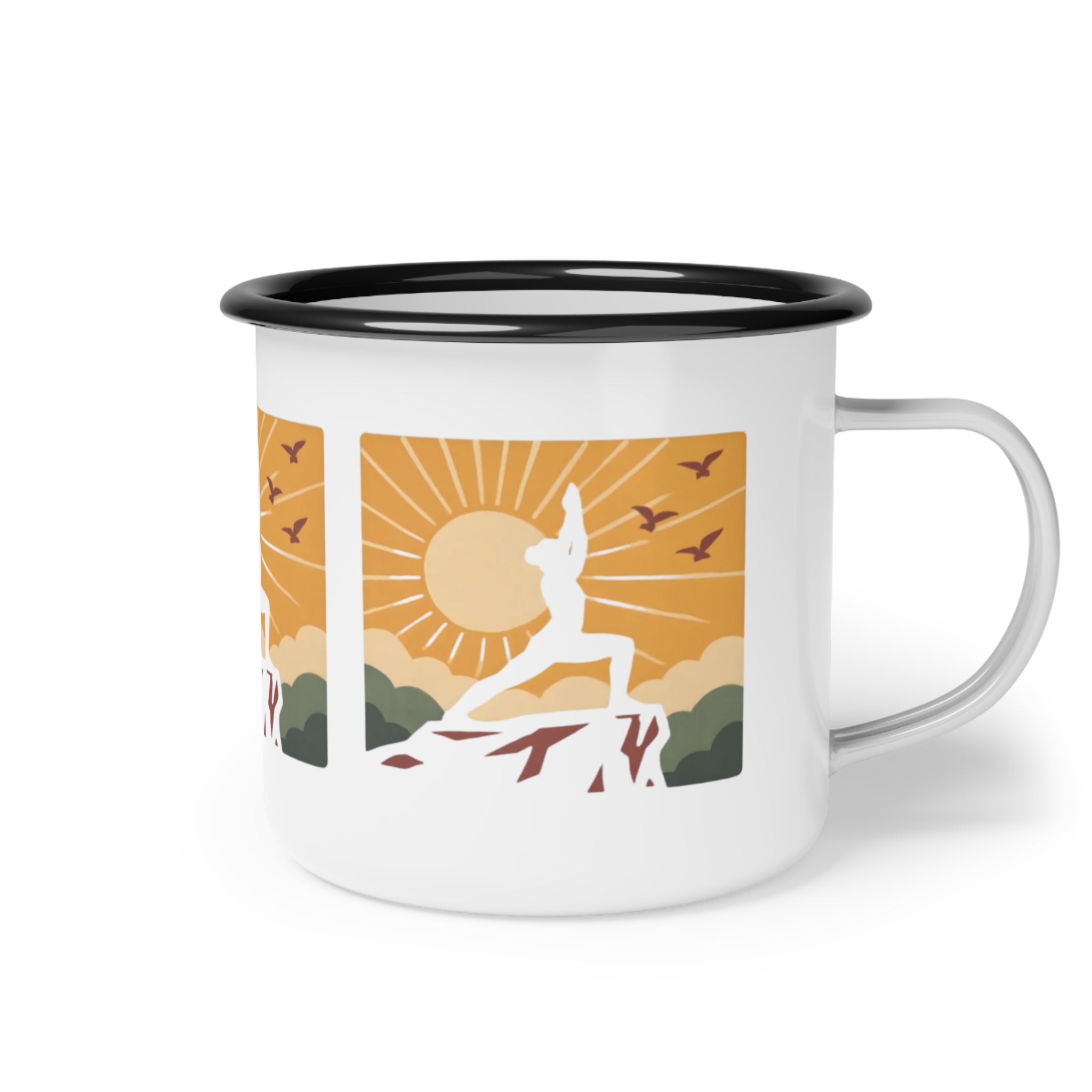 Morning Yoga Enamel Camp Cup