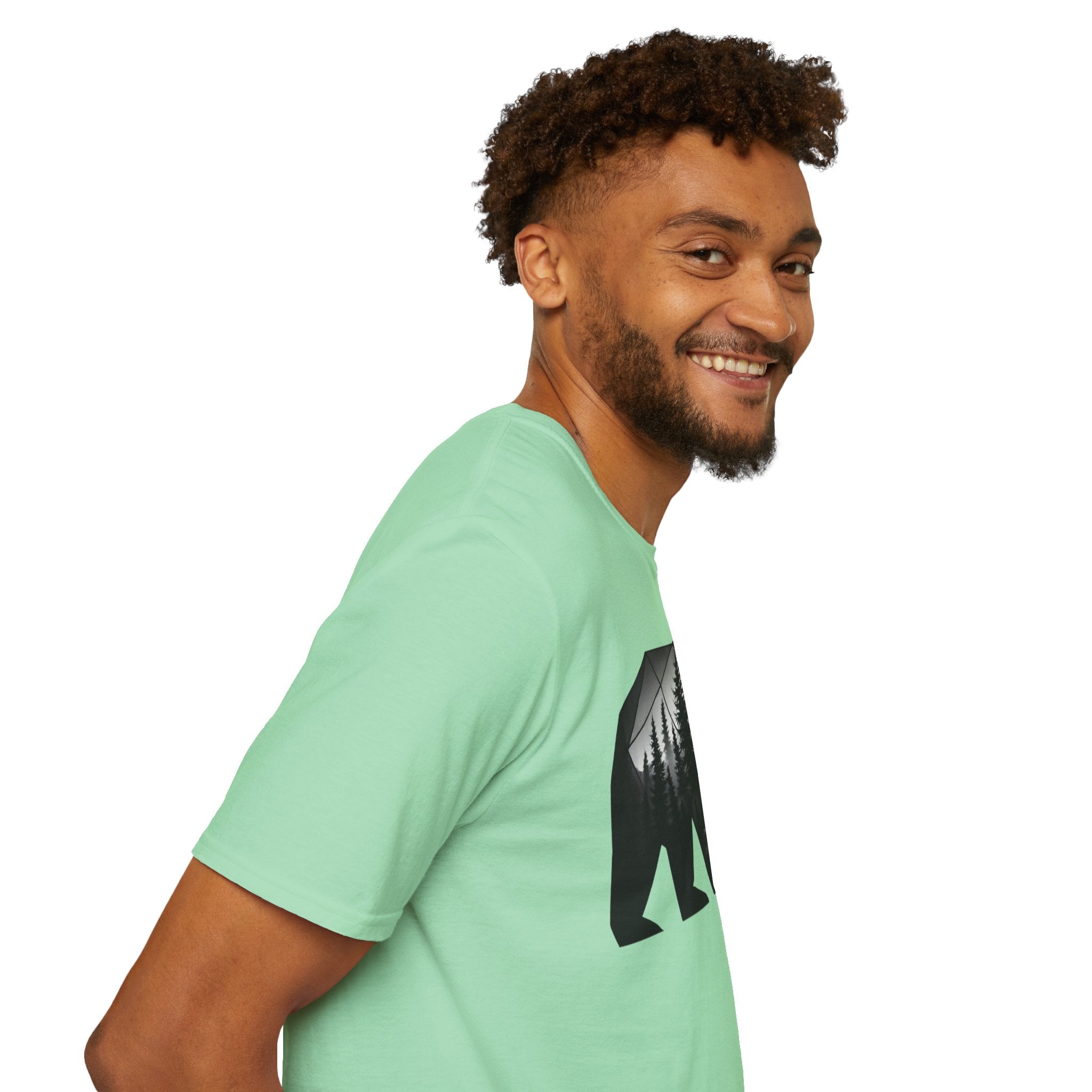 Geometric Forest Bear T-Shirt