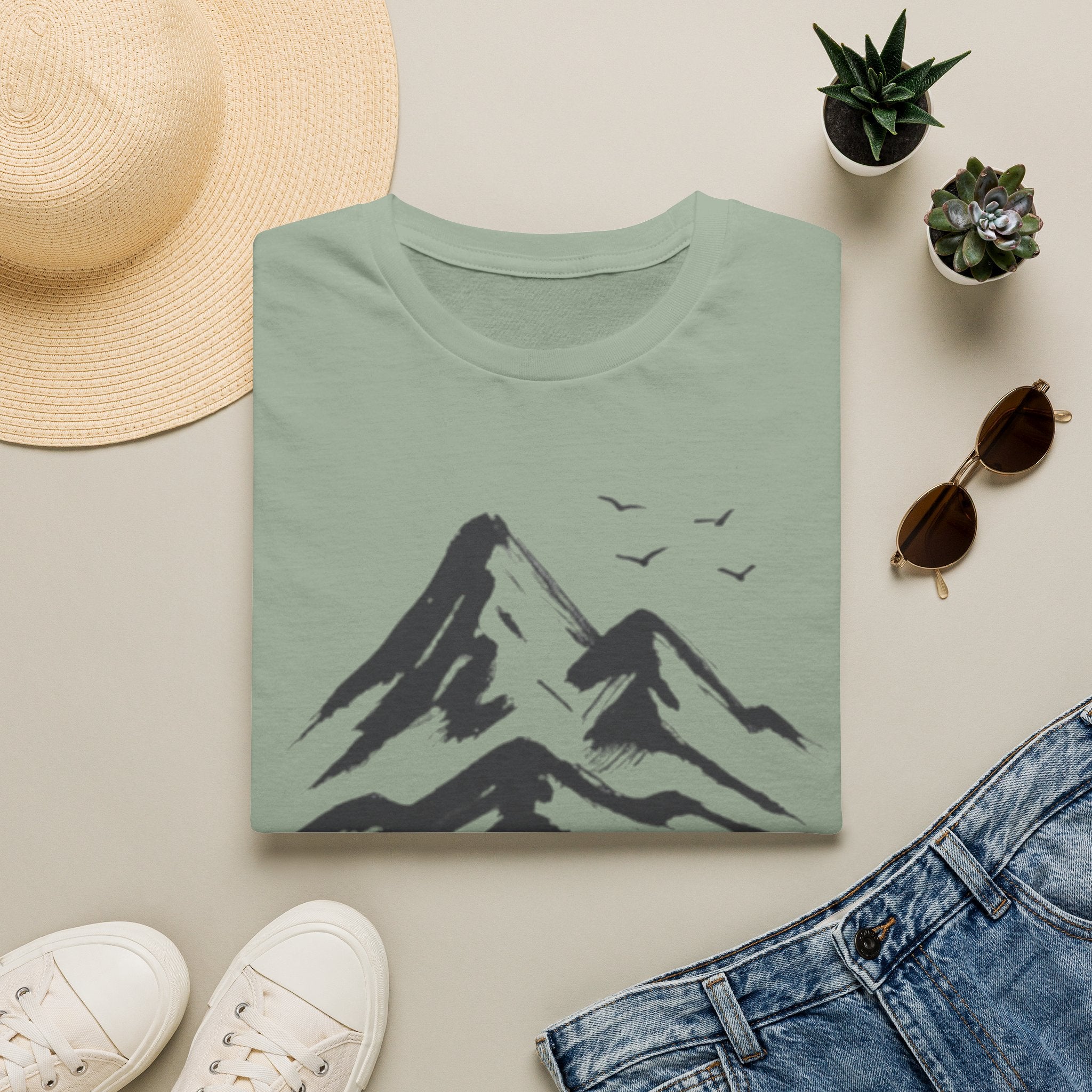 Mountains and Birds T-Shirt