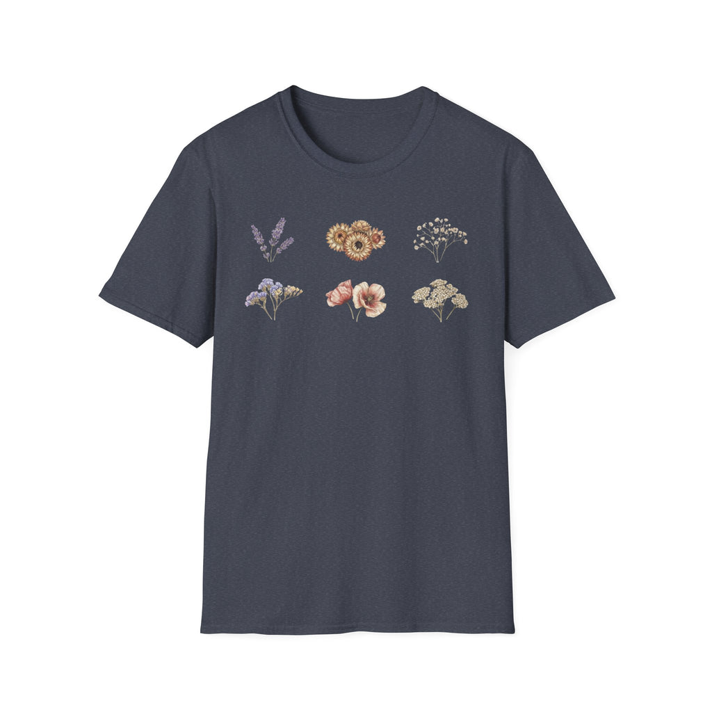 Floral Mini Bouquet T-Shirt — Vintage Botanical Graphic Tee