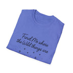 Cursive Chalkboard Writing T-Shirt