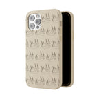 Biodegradable Phone Case — Eco-Friendly Forest Sketch Pattern