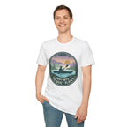 Kayak Sunset T‑Shirt — "Drift Into The Quiet Places" Outdoor Relaxation Tee