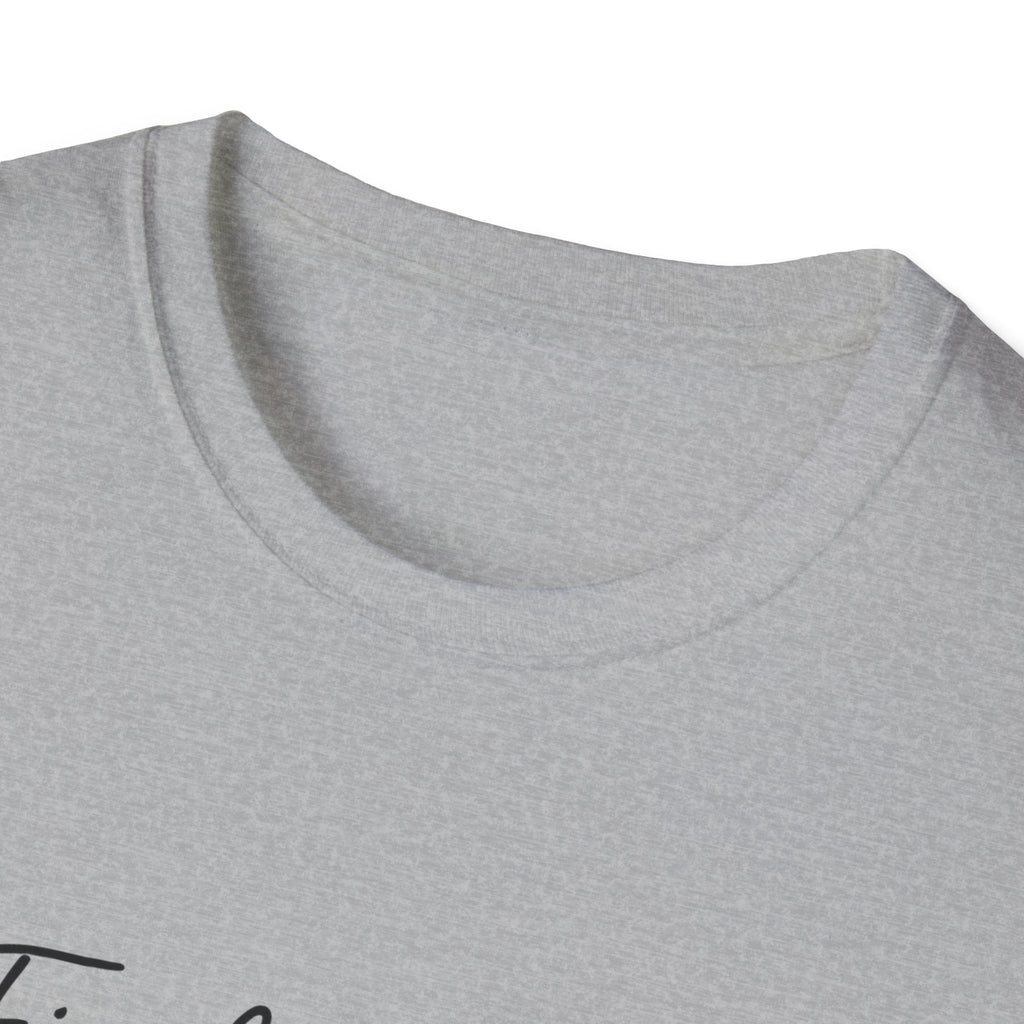 Cursive Chalkboard Writing T-Shirt