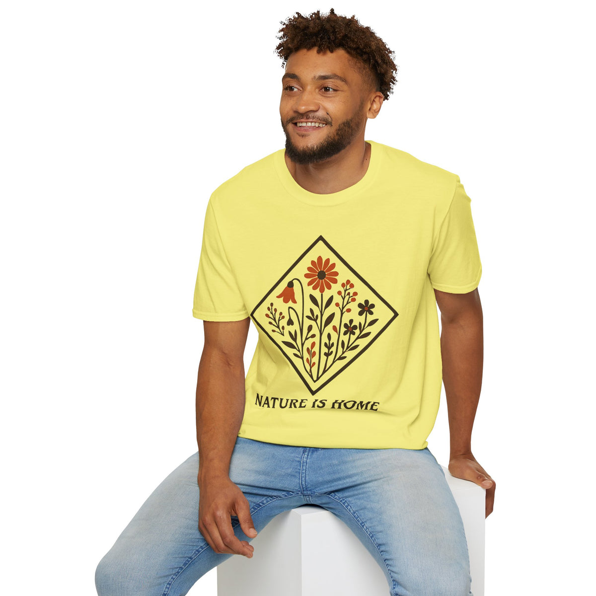 "Nature Is Home" Floral T-Shirt