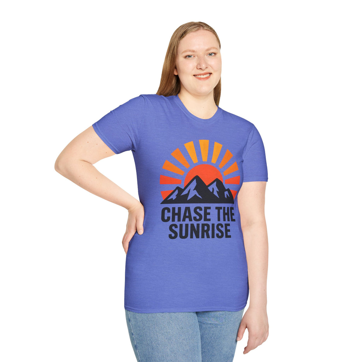 Chase The Sunrise Mountain T-Shirt — Sunrise & Peaks Graphic Tee