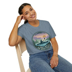 "Drift Into The Quiet Places" Kayak Sunset T‑Shirt — Outdoor Relaxation Tee Shirt