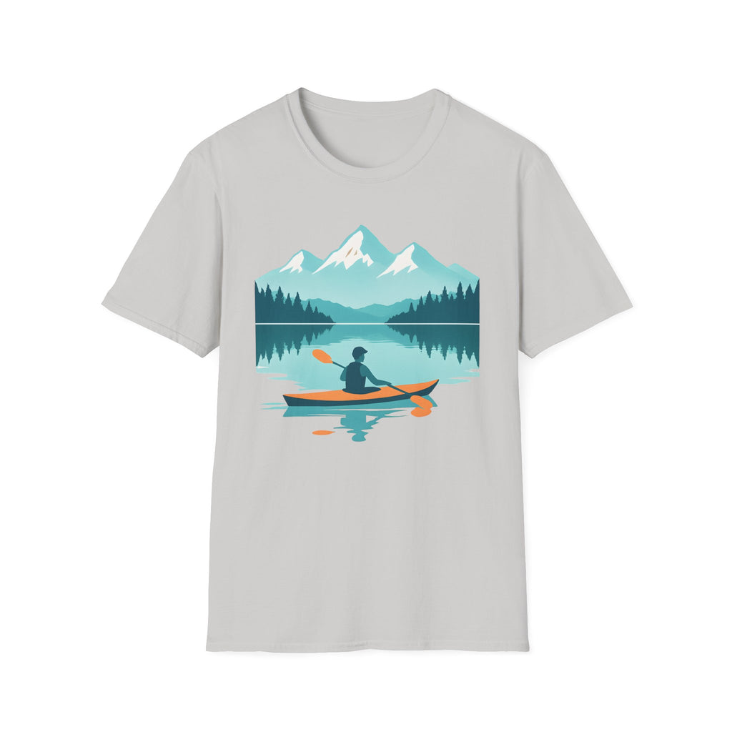 Kayaker on Serene Mountain Lake T-Shirt